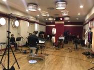 Il Direttore Emanuele Bossi con gli strumentini della Roma Film Orchestra