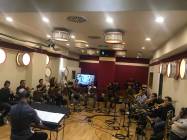 Il Direttore Francesco Marchetti con i Brass della Roma film Orchestra 3