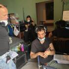 Giuseppe Corradino sul set