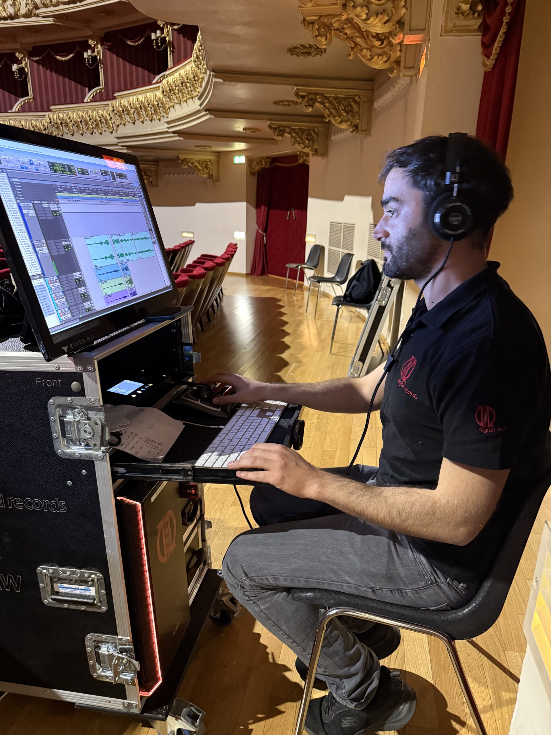 Digital Records mobile recording equipment for external sessions